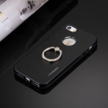 Защитный чехол для iPhone 5/5S/SE с кольцом Motomo Ring комбинированный Metal + TPU (Black)