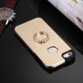 Защитный чехол для iPhone 5/5S/SE с кольцом Motomo Ring комбинированный Metal + TPU (Gold)