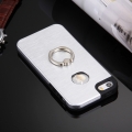 Защитный чехол для iPhone 5/5S/SE с кольцом Motomo Ring комбинированный Metal + TPU (Silver)