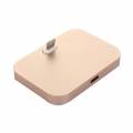 Зарядная док станция 8 pin для iPhone X / 8 / Plus / 7 / 7 Plus / 6 / 6S+ / SE Lightning Dock Apple style (Gold)