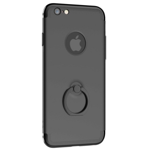 Купить Чехол AIQAA для iPhone 6/6S с кольцом и усиленными гранями (Black)