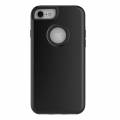 Противоударный защитный чехол для iPhone 6 / 6S Simple Brushed PC+TPU (Black)