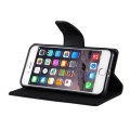 Кожаный чехол книжка для iPhone 6 Plus / 6S Plus Mercury с разъемами под карточки и с подставкой