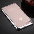 Прозрачный гелевый чехол для iPhone 7 / 8 с рамкой (Silver)