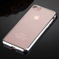 Прозрачный гелевый чехол для iPhone 7 / 8 с рамкой (Silver)
