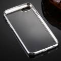 Прозрачный гелевый чехол для iPhone 7 / 8 с рамкой (Silver)