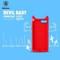 Силиконовый чехол Baseus для iPhone 7 / 8 Funny Devil Baby Case (Magenta)