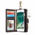 Уникальное кожаное портмоне CaseMe с магнитным чехлом для iPhone 7 / 8 и множеством отделений