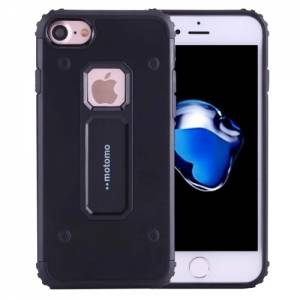 Купить противоударный усиленный чехол Motomo для iPhone 7 / 8 Metal+TPU (Black)