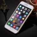 Прозрачный гелевый чехол для iPhone 7 Plus / 8 Plus  с рамкой (Gold)
