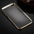 Прозрачный гелевый чехол для iPhone 7 Plus / 8 Plus  с рамкой (Gold)
