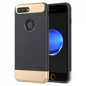 Купить усиленный чехол Baseus Taste Case для iPhone 7 Plus / 7+ / 8 Plus / 8+ с покрытием Soft Touch, TPU + PC (Black)