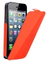 Чехол Kenzo iPhone 5 / 5S Glossy Logo GLOSSYCOXIP5O с флипом (оранжевый)