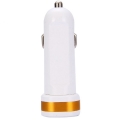 Автозарядка с 2 USB портами LDNIO 2100 mA White/Gold (DL-C21-2)