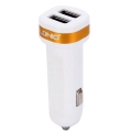 Автозарядка с 2 USB портами LDNIO 2100 mA White/Gold (DL-C21-2)