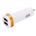 Автозарядка с 2 USB портами LDNIO 2100 mA White/Gold (DL-C21-2)