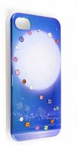 Купить Накладка iBella со стразами Swarovski для iPhone 4 / 4S (луна) онлайн online интернет-магазин