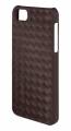 Кожаный чехол накладка Macally для iPhone SE / 5S / 5 коричневый MC WEAVEBR-P5