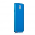 Гелевый чехол накладка Momax Clear Twist Case для Samsung Galaxy Note 3 (синий)