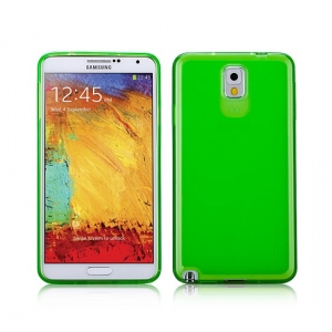 Купить гелевый чехол накладка Momax Clear Twist Case для Samsung Galaxy Note 3 (зеленый) в интернет магазине