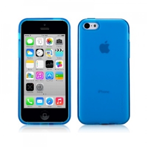 Купить чехол накладка Momax Clear Twist Case для iPhone 5C CCAPIP5CB (голубой) в интернет магазине