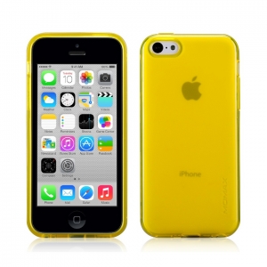 Купить чехол накладка Momax Clear Twist Case для iPhone 5C CCAPIP5CY (желтый) в интернет магазине