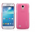 Чехол накладка Momax Ultra Thin Case для Samsung Galaxy S4 mini Clear Touch розовый CUSAS4MINITP1