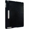 Кожаный чехол Ozaki iCoat Slym-Y для iPad 2 / 3 / 4 с лабиринтом IC502BK/BK