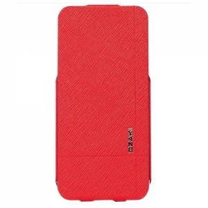 Купить кожаный чехол блокнот Ozaki для iPhone 5/ 5S красный OC553AN