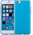 Гелевый чехол накладка для iPhone 6/6S - Momax Clear Twist 0.6mm - голубой