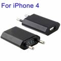 Сетевой адаптер зарядка для iPhone и iPod Плоский (черный)