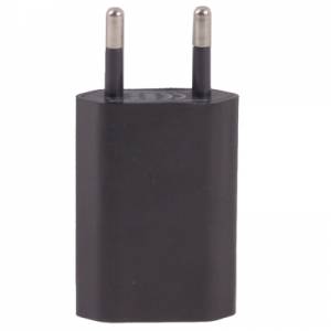 Сетевой адаптер зарядка для iPhone и iPod Плоский (черный)