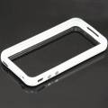 Силиконовый чехол бампер для iPhone 4/4S. Белый Bumper OEM c кнопками