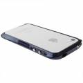 Металлический чехол Theodor для iPhone 4/4S в стиле бампера (navy blue)