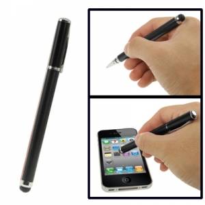 Купить стилус 2 в 1 с ручкой для iPhone / iPad / Samsung недорого