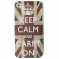 Накладка с британским флагом для iPhone 4 / 4S - UK flag с надписью 