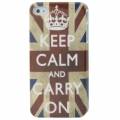 Накладка с британским флагом для iPhone 4 / 4S - UK flag с надписью 