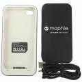 Mophie Juice Pack Plus Outdoor внешний аккумулятор-чехол для iPhone 4, 4S емкость 2000 mAh (белый)