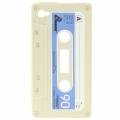 Силиконовый чехол в форме кассеты Tape для iPhone 4/4S (бежевый)