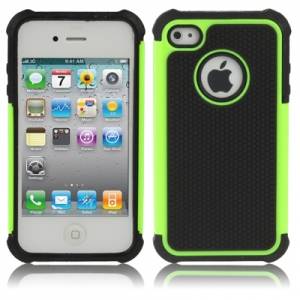 Купить противоударный чехол для iPhone 4/4S Tough Armor Case (Зеленый) недорого