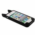 Силиконовый 3D чехол с ушками для iPhone 4 / 4S - KOKO (черный)