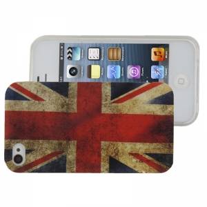 Купить гелевый чехол с британским флагом для iPhone 4 / 4S UK flag