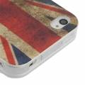 Гелевый чехол с британским флагом для iPhone 4 / 4S ретро стиль UK flag