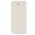 Чехол книжка SZLF Flip для iPhone 5C с флипом (белый)