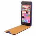 Кожаный чехол блокнот с флипом Melkco Premium для iPhone 5C синий