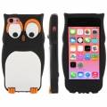 Объемный 3D чехол сова для iPhone 5C OWL style (черный)