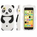 Объемный 3D чехол панда для iPhone 5C Panda style (черно-белый) 