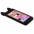 Силиконовый 3D чехол с ушками для iPhone 5C - KOKO (черный) 