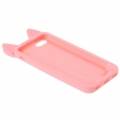 Силиконовый 3D чехол с ушками для iPhone 5C - KOKO (розовый) 