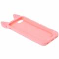 Силиконовый 3D чехол с ушками для iPhone 5C - KOKO (розовый) 